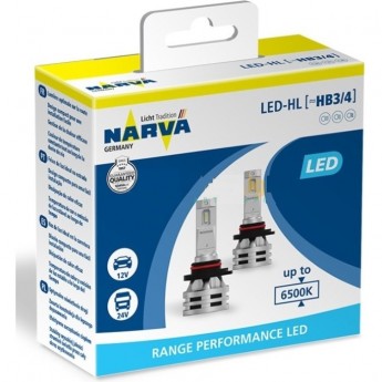 Лампа NARVA RANGE PERFORMANCE LED HB3/HB4 6500K